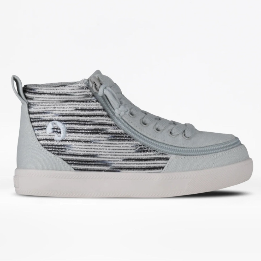 BILLY Classic D|R High Top - AFO-friendly shoes - Silver Streak Like New